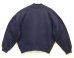 画像4: 80'S LL Bean by RUSSELL ATHLETIC スウェットカーディガン ネイビー USA製 (VINTAGE) (4)
