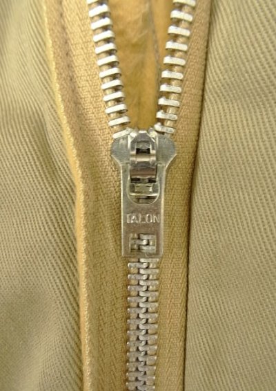 画像4: 60'S LL Bean "DICKIES製" 筆記体タグ 裏地シャモアクロス ワークパンツ ベージュ TALONアルミジップ USA製 (VINTAGE)