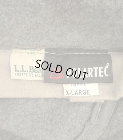 画像10: 90'S LL Bean "POLARTEC" 筆記体ロゴ 耳当て付き フリース ロングビルキャップ グレー USA製 (VINTAGE)