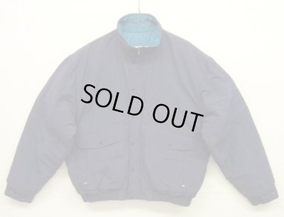 画像1: 90'S LL Bean 中綿入り ナイロン バギーズジャケット ネイビー (VINTAGE)