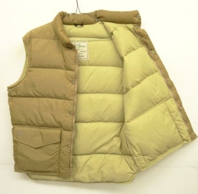 画像3: 70'S LL Bean 筆記体タグ グースダウン ダウンベスト タン (VINTAGE)