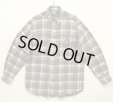 90'S RALPH LAUREN "WHITFIELD" フランネル 長袖 ワークシャツ チェック柄 (VINTAGE)