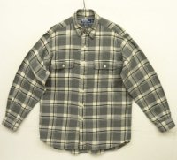 90'S RALPH LAUREN "WHITFIELD" フランネル 長袖 ワークシャツ チェック柄 (VINTAGE)