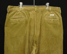 他の写真3: 90'S RALPH LAUREN "ANDREW PANT" ツープリーツ 太畝 コーデュロイパンツ タン (VINTAGE)