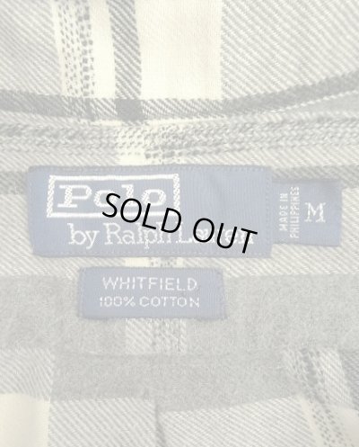 画像2: 90'S RALPH LAUREN "WHITFIELD" フランネル 長袖 ワークシャツ チェック柄 (VINTAGE)