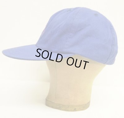 画像3: 90'S RALPH LAUREN ロゴ刺繍 ベースボールキャップ ブルー USA製 (VINTAGE)