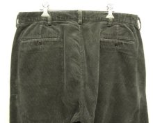 他の写真3: 90'S RALPH LAUREN "ANDREW PANT" ツープリーツ 太畝 コーデュロイパンツ チャコール (VINTAGE)