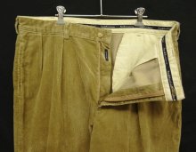 他の写真1: 90'S RALPH LAUREN "ANDREW PANT" ツープリーツ 太畝 コーデュロイパンツ タン (VINTAGE)
