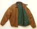 画像4: 90'S RALPH LAUREN 胸ロゴ無し チンスト付き 裏地付き レザー ドリズラージャケット ブラウン (VINTAGE) (4)