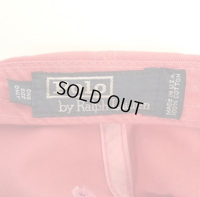 画像6: 90'S RALPH LAUREN "POLO CHINO" ベースボールキャップ レッド USA製 (VINTAGE)