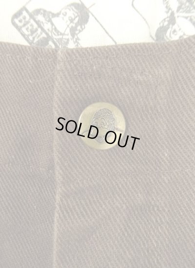 画像2: 90'S BEN DAVIS トップスナップボタン フリスコパンツ ブラウン USA製 (VINTAGE)