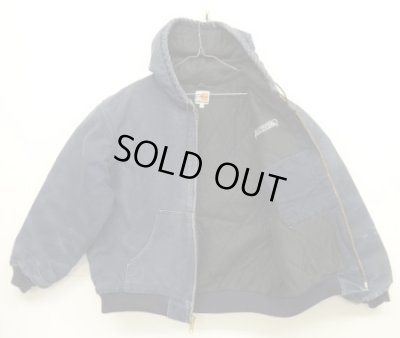 画像4: CARHARTT "ACTIVE JACKET" 裏地キルティング ダックジャケット フェードネイビー USA製 (VINTAGE)