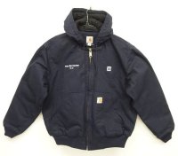 CARHARTT "ACTIVE JACKET" 裏地キルティング ダックジャケット ネイビー (MINT CONDITION)