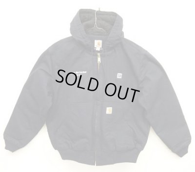 画像1: CARHARTT "ACTIVE JACKET" 裏地キルティング ダックジャケット ネイビー (MINT CONDITION)