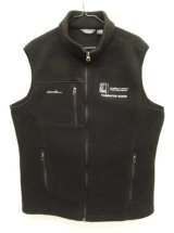 EDDIE BAUER x GOODWILL フルジップ フリースベスト ブラック (USED)