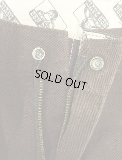 画像3: 90'S BEN DAVIS トップスナップボタン フリスコパンツ ブラウン USA製 (VINTAGE)