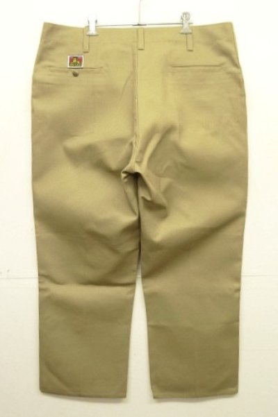 画像5: BEN DAVIS トップスナップボタン フリスコパンツ ベージュ USA製 (DEADSTOCK)