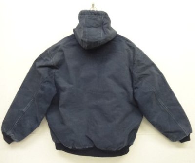 画像5: CARHARTT "ACTIVE JACKET" 裏地キルティング ダックジャケット フェードネイビー USA製 (VINTAGE)