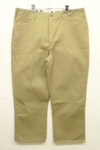 BEN DAVIS トップスナップボタン フリスコパンツ ベージュ USA製 (DEADSTOCK)