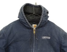 他の写真1: CARHARTT "ACTIVE JACKET" 裏地キルティング ダックジャケット フェードネイビー USA製 (VINTAGE)