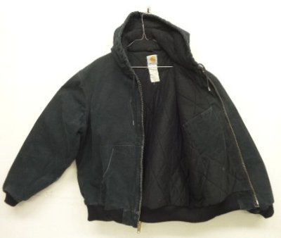画像3: CARHARTT "ACTIVE JACKET" 裏地キルティング ダックジャケット ブラック USA製 (VINTAGE)