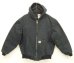 画像1: CARHARTT "ACTIVE JACKET" 裏地キルティング ダックジャケット ブラック USA製 (VINTAGE) (1)
