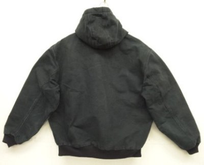 画像4: CARHARTT "ACTIVE JACKET" 裏地キルティング ダックジャケット ブラック USA製 (VINTAGE)