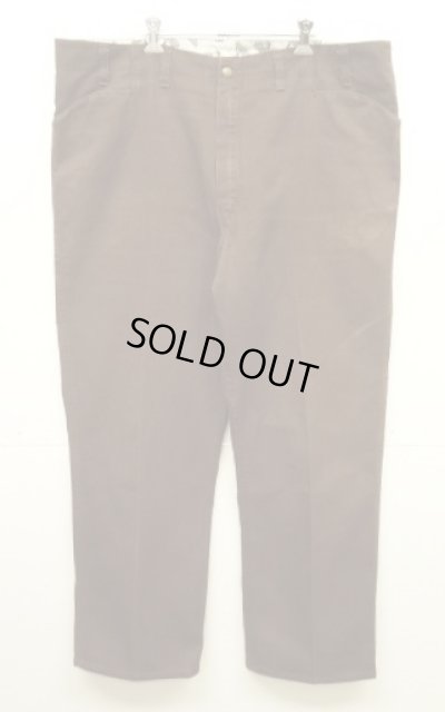 画像1: 90'S BEN DAVIS トップスナップボタン フリスコパンツ ブラウン USA製 (VINTAGE)