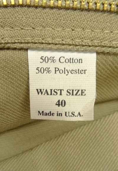 画像4: BEN DAVIS トップスナップボタン フリスコパンツ ベージュ USA製 (DEADSTOCK)