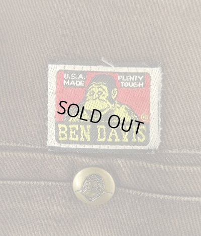 画像5: 90'S BEN DAVIS トップスナップボタン フリスコパンツ ブラウン USA製 (VINTAGE)