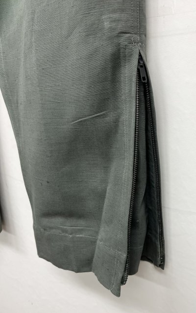 画像4: イタリア軍 エアフォース ベルト付き フィールドパンツ ririシップ グレーカーキ (DEADSTOCK)