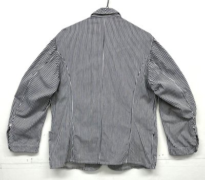 画像5: 50'S ユーロワーク Vポケット ワークジャケット カバーオール ストライプ (VINTAGE)