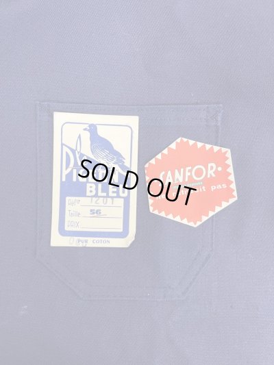 画像2: 60'S LE PIGEON BLEU フレンチワーク カバーオール インクブルー (DEADSTOCK)