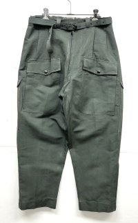 イタリア軍 エアフォース ベルト付き フィールドパンツ ririシップ グレーカーキ (DEADSTOCK)