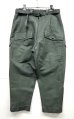 画像1: イタリア軍 エアフォース ベルト付き フィールドパンツ ririシップ グレーカーキ (DEADSTOCK) (1)