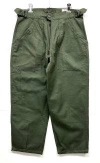 60'S フランス空軍 エアフォース アジャスター付き メカニックパンツ AILEEジップ (DEADSTOCK)