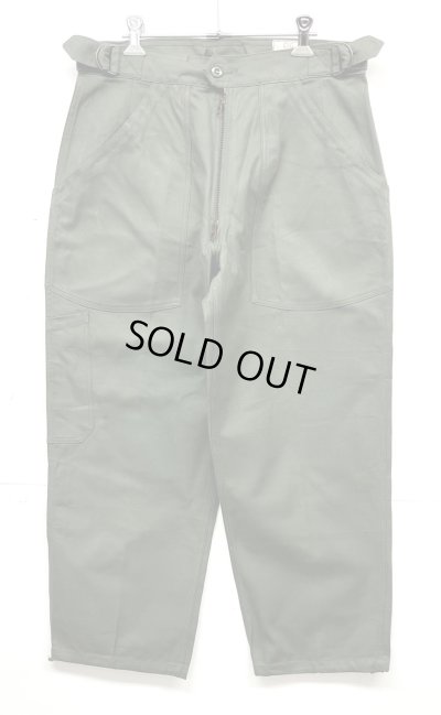 画像1: 60'S フランス空軍 エアフォース アジャスター付き メカニックパンツ AILEEジップ (DEADSTOCK)