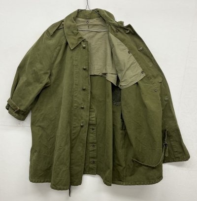 画像3: 50'S フランス軍 モーターサイクルコート ミリタリーグリーン (VINTAGE)
