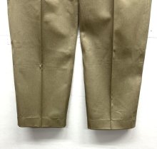 他の写真2: 60'S フランス軍 M52 プリーツ入り チノパンツ ベージュ 80C (DEADSTOCK)