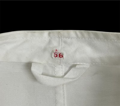 画像2: 60'S THALER ユーロワーク スタンドカラー カバーオール ホワイト (VINTAGE)