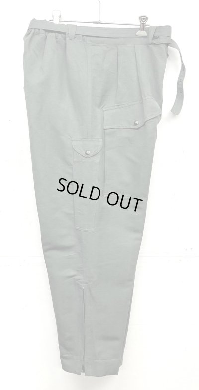 画像3: イタリア軍 エアフォース ベルト付き フィールドパンツ ririシップ グレーカーキ (DEADSTOCK)