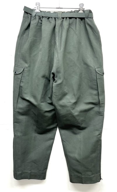画像5: イタリア軍 エアフォース ベルト付き フィールドパンツ ririシップ グレーカーキ (DEADSTOCK)