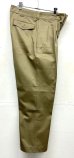 画像3: 60'S フランス軍 M52 プリーツ入り チノパンツ ベージュ 80C (DEADSTOCK) (3)