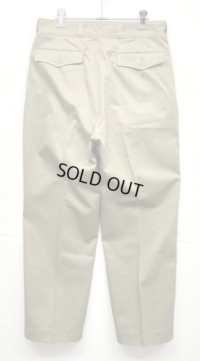 画像4: 60'S フランス軍 M52 プリーツ入り チノパンツ ベージュ 80C (DEADSTOCK)