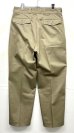 画像4: 60'S フランス軍 M52 プリーツ入り チノパンツ ベージュ 80C (DEADSTOCK) (4)