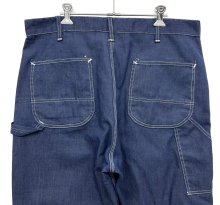 他の写真3: 70'S SEARS トップスナップボタン バットダイデニム ペインターパンツ SCOVILLジップ インディゴ (VINTAGE)