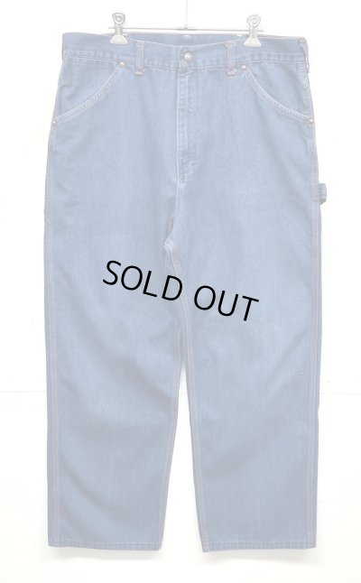 画像1: 80'S BIG MAC トップスナップボタン デニム ペインターパンツ W36L31 インディゴ USA製 (VINTAGE)