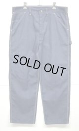 70'S SEARS トップスナップボタン バットダイデニム ペインターパンツ SCOVILLジップ インディゴ (VINTAGE)