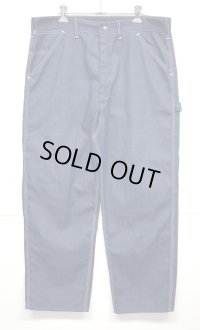 70'S SEARS トップスナップボタン バットダイデニム ペインターパンツ SCOVILLジップ インディゴ (VINTAGE)