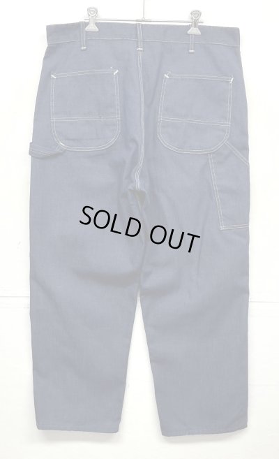 画像5: 70'S SEARS トップスナップボタン バットダイデニム ペインターパンツ SCOVILLジップ インディゴ (VINTAGE)